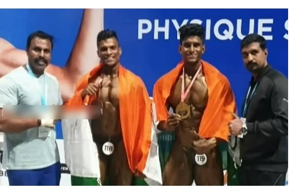 உலக ஆணழகன் போட்டி - 3 பதக்கங்களை வென்று தமிழக வீரர்கள் அசத்தல் | Male Competition Players Tamilnadu Wins Medal