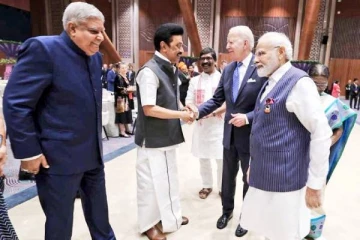 G20 மாநாடு: அமெரிக்க ஜனாதிபதி ஜோ பைடன் - தமிழக முதல்வர் மு.க.ஸ்டாலின் சந்திப்பு