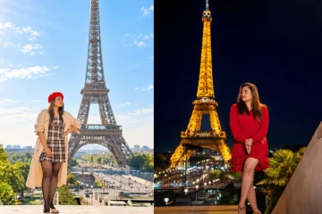 Paris சென்று விதவிதமான புகைப்படங்கள் எடுத்துள்ள சீரியல் நடிகை பரீனா ஆசாத்...