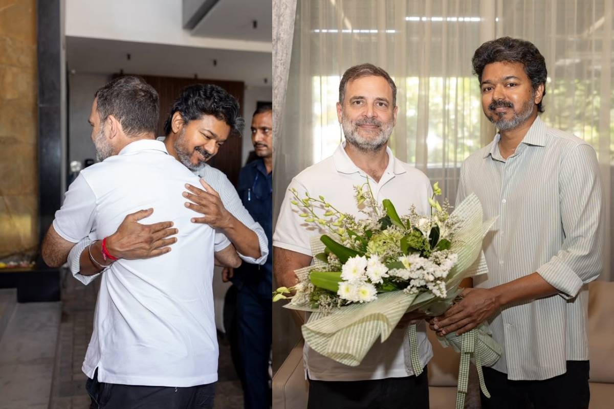 தோனிக்கு சொந்தமான இடத்தில் முதல்வர் விஜய் - ராகுல் காந்தி சந்திப்பு | Cm Vijay Met Rahul Gandhi At Ms Dhoni Cafe தோனிக்கு சொந்தமான இடத்தில் முதல்வர் விஜய் - ராகுல் காந்தி சந்திப்பு | Cm Vijay Met Rahul Gandhi At Ms Dhoni Cafe