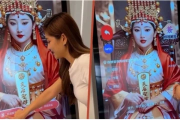 கடவுளையும் விட்டுவைக்காத AI ; பேசும் பெண் கடவுளின் தரிசனத்திற்கு குவியும் மக்கள்