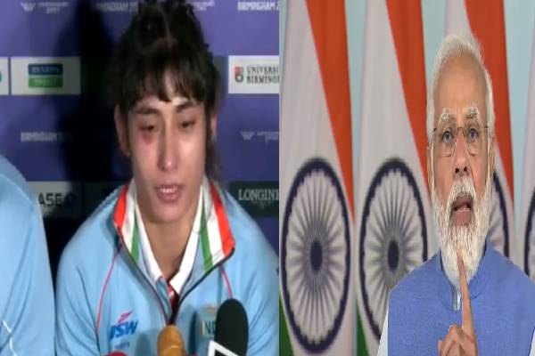 தங்கம் வெல்ல முடியாததற்கு வருந்திய வீரர்  : ஆறுதல் கூறிய பிரதமர் மோடி - தமிழ்நாடு