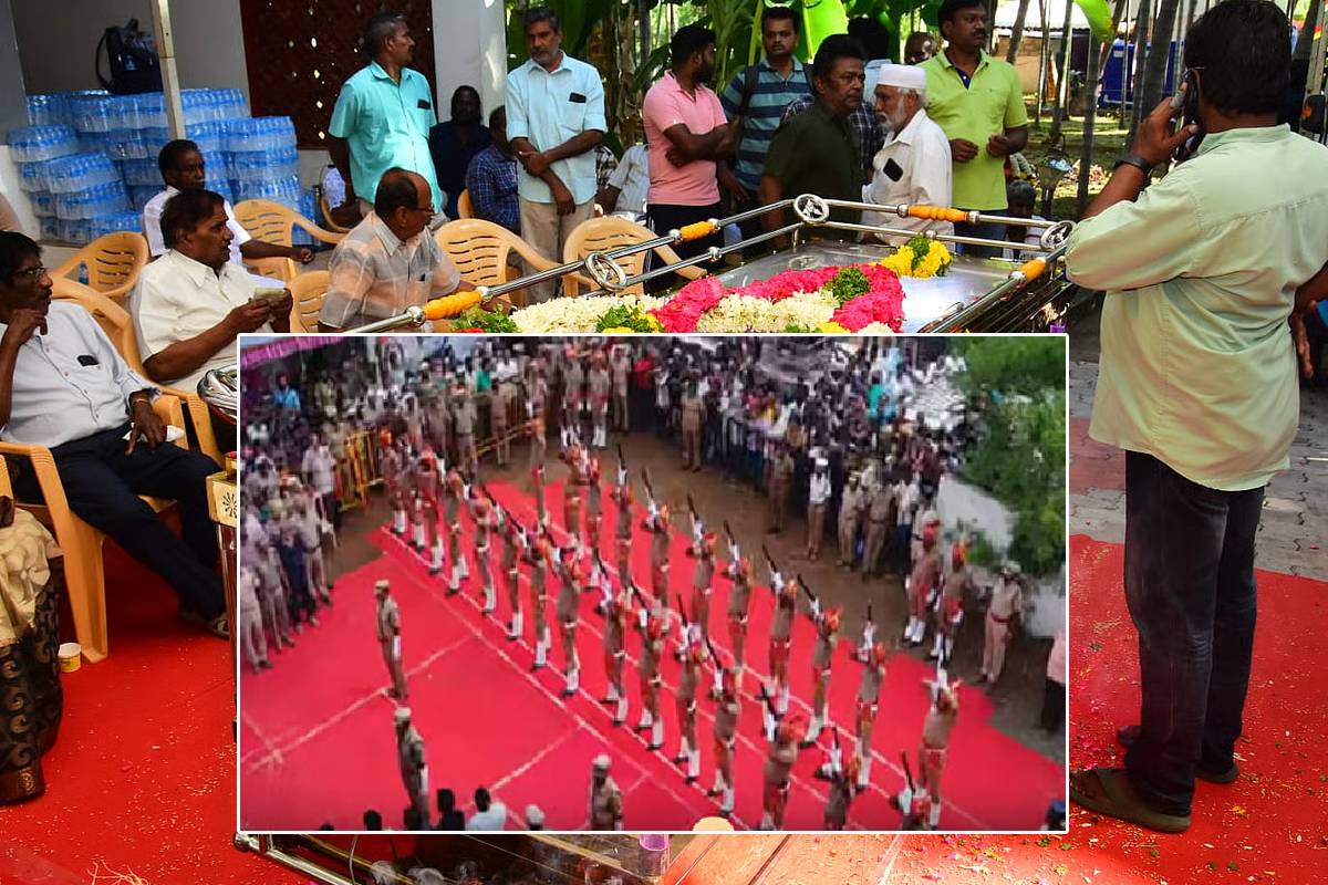 முழு அரசு மரியாதையுடன் பாரதிராஜாவின் உடல் நல்லடக்கம்! | Bharathiraja S Funeral With State Honors Today முழு அரசு மரியாதையுடன் பாரதிராஜாவின் உடல் நல்லடக்கம்! | Bharathiraja S Funeral With State Honors Today