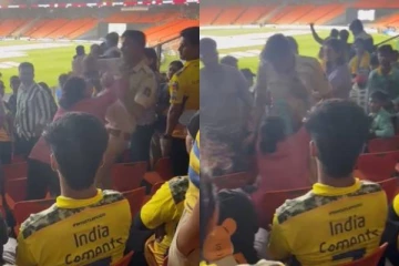 ஐபிஎல் இறுதிப்போட்டியில் பொலிஸை அடித்து தாக்கிய பெண்! வைரலாகும் அதிர்ச்சி வீடியோ