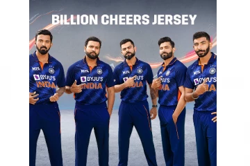 டி20 உலகக் கோப்பை போட்டிகான இந்திய அணியின் புதிய ஜெர்சி வெளியீடு - ரசிகர்கள் கொண்டாட்டம்