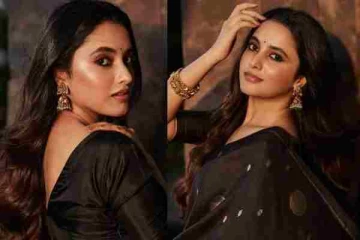 கருப்பு நிற புடவையில் நடிகை பிரியங்கா மோகன் வெளியிட்ட போட்டோஸ்