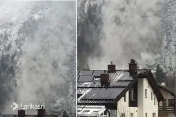 சுவிஸில் மலைச்சரிவு! குடியிருப்பு பகுதியில் விழுந்த பாறைகள்: படங்கள் வெளியானது