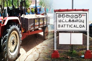 வவுணதீவில் சட்ட விரோதமான முறையில் மண் ஏற்றிச் சென்ற ஒருவர் கைது