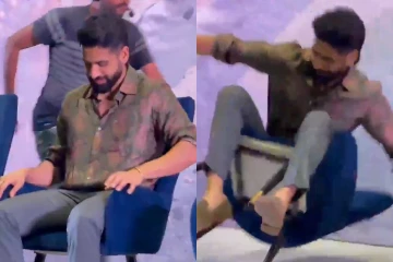 சேரில் அமர்ந்த நாக சைதன்யா கீழே விழுந்ததால் அதிர்ச்சி.. மேடையில் நடந்த சம்பவம்