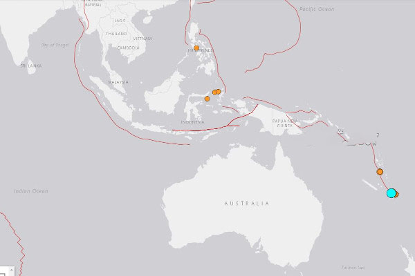 தெற்கு பசுபிக் பிராந்தியத்தில் மீண்டும் பாரிய நிலநடுக்கம் | Another Massive Earthquake