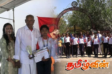 சர்வதேச ரீதியில் சிலம்பம் போட்டியில் சாதித்த மாணவர்களுக்கு கெளரவிப்பு