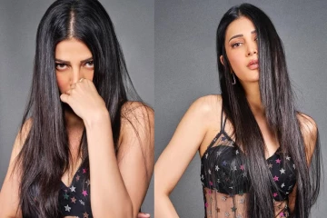 கருப்புநிற டிரான்ஸ்பெரண்ட் ஆடையில் நடிகை ஸ்ருதி ஹாசன்!! ரீசெண்ட் கிளிக்ஸ்..