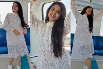 பாண்டியன் ஸ்டோர்ஸ் ஹேமா.. ட்ரெண்டி லுக்கில் வெளிநாடு மெட்ரோவில் எடுத்த ஸ்டில்கள்