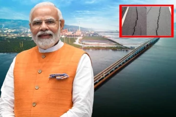 பல்லாயிரம் கோடி செலவில் கட்டப்பட்ட பாலத்தில் விரிசலா? மோடி அரசை குற்றம் சாட்டும் காங்கிரஸ்