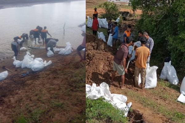 மழை காரணமாக உடைப்பெடுத்த வவுனியா - கோதாண்டர் நொச்சிக்குளம் புனரமைப்பு | Vavuniya Kothander Nochchikulam Damaged