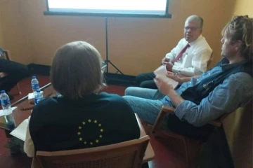 ஐரோப்பிய ஒன்றியத்தின் தேர்தல் கண்காணிப்பு குழு பிரதிநிதிகள் குகதாசன் எம்.பியை சந்தித்து பேச்சு