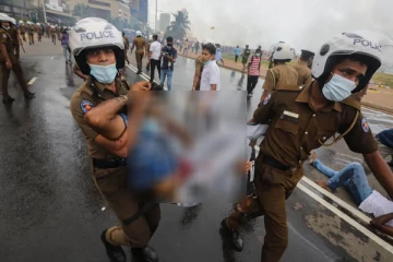 கொழும்பு வன்முறை - பொலிஸார் உள்ளிட்ட இருவர் பலி