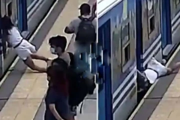 ஓடும் ரயிலில் விழுந்த இளம்பெண்! பதபதைக்க வைக்கும் காட்சி