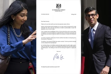 தப்பினார் இந்திய வம்சாவளி உள்துறைச் செயலர்: பிரித்தானிய பிரதமர் அனுப்பியுள்ள கடிதம்