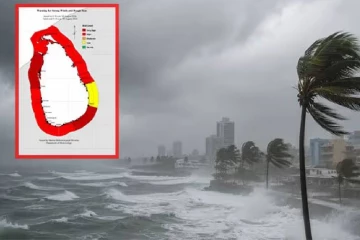 සක්‍රීය වූ නිරිතදිග මෝසමෙන් දිවයිනටම බලපෑම් - ප්‍රදේශ රැසකට තද සුළං අනතුරු ඇඟවීම්