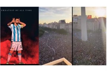 அர்ஜென்டினா வெற்றி - பியூனஸ் அயர்ஸ் தெருவில் லட்சக்கணக்கான ரசிகர்கள் ஒன்று திரண்டு கொண்டாட்டம்...!