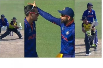 மேக்ஸ்வேலை அவுட்டாக்க... கோஹ்லி கொடுத்த டிப்ஸ்! போல்டாகி வெளியேறிய வீடியோ