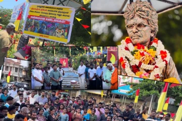 தியாக தீபம் திலீபனின் சிலை அகற்றம் : நல்லூரில் இரவு பகலாக தொடரும் போராட்டம்