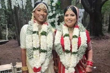 கனடாவில் நடந்த விசித்திர திருமணம் - 2 பெண்கள் தாலி கட்டிய அதிர்ச்சி!