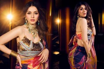 Photo Album: சேலையில் அசத்தல் போஸ் கொடுக்கும் நடிகை ஹன்சிகா மோத்வானி