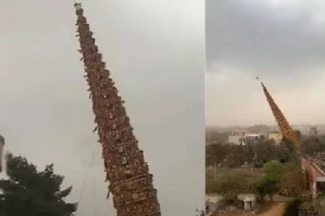 சந்தோஷத்தில் ஆரம்பித்த திருவிழா.. 120 அடி தேர் சாய்ந்து விபத்து -2 பேர் உயிரிழப்பு!