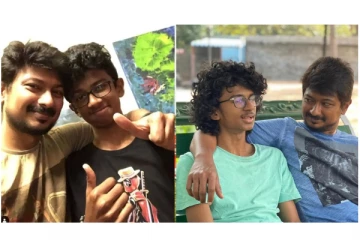 தன் மகன் கை வலிமையை வியப்போடு பார்த்த உதயநிதி - வைரலாகும் புகைப்படம்