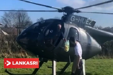 ஹெலிகாப்டரில் 135 கி.மீ. பறந்து வந்து பிடித்த உணவை வாங்கிச் சென்ற நபர்! இணையத்தில் வைரலாகும் வீடியோ