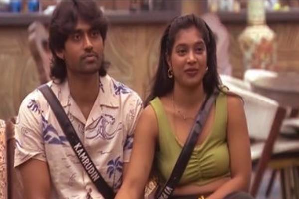 பாருவும் கமரூதினும் பிக் பாஸ் நீச்சல் குளத்தில் விதியை மீறிய காட்சி - வைரல் காணொளி | Bigg Boss Tamil 9 Vj Paru Kamruddin Swimming Pool