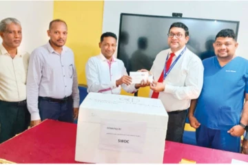 சம்மாந்துறை ஆதார வைத்தியசாலைக்கு மருந்து பொருட்கள் வழங்கி வைப்பு