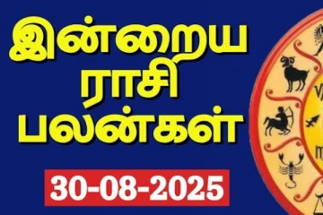 இன்றைய ராசி பலன்(30-08-2025)
