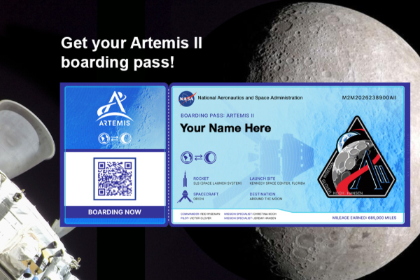 விண்வெளியில் உங்கள் பெயரை பதிக்க நாசா வழங்கும் ஒரு அரிய வாய்ப்பு | Send Your Name Artemis Ii Virtual Boarding Pass