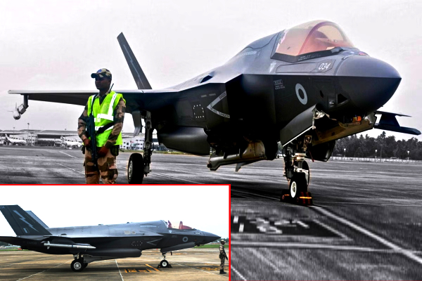 UK F-35 jet India parking fee, Thiruvananthapuram F-35 news, F-35B fighter jet emergency landing, British jet parking charges India, F-35 Kerala Rs 8.6 lakh earnings, Royal Navy fighter jet in India, India UK defense aircraft news, Thiruvananthapuram airport revenue, Advanced fighter jet stranded India, STOVL F-35B parked in Kerala