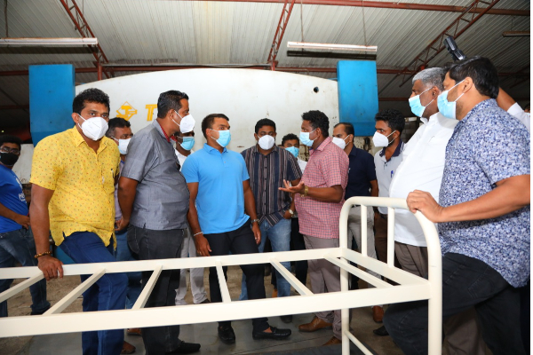 කොවිඩ් ප්‍රතිකාර මධ්‍යස්ථානයේ ඉදිකිරීම්   සති 02 ක් අවසන්.... | Srilanka Health