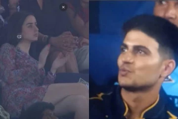 போட்டியின் நடுவில் அழகான பெண்ணை பார்த்து வாயை பிளந்த சுப்மன் கில்- viral video !