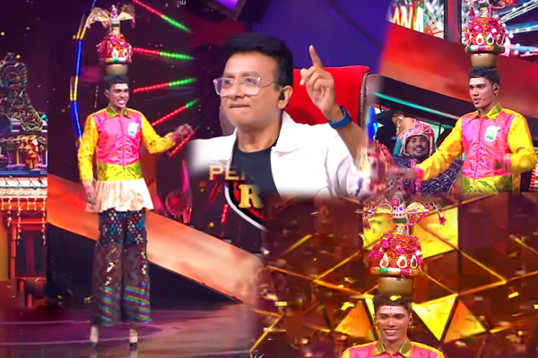 Super Singer: தலையில் கரகம்..... காலில் கட்டப்பட்ட கட்டை! நடுவர்களை மிரள வைத்த சரண் ராஜா | Super Singer Saran Raja Perfomance Judges Chock Super Singer: தலையில் கரகம்..... காலில் கட்டப்பட்ட கட்டை! நடுவர்களை மிரள வைத்த சரண் ராஜா | Super Singer Saran Raja Perfomance Judges Chock