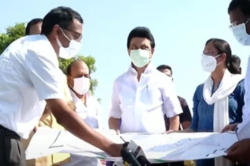 போரூர் ஏரியில் முதலமைச்சர் முக ஸ்டாலின் ஆய்வு