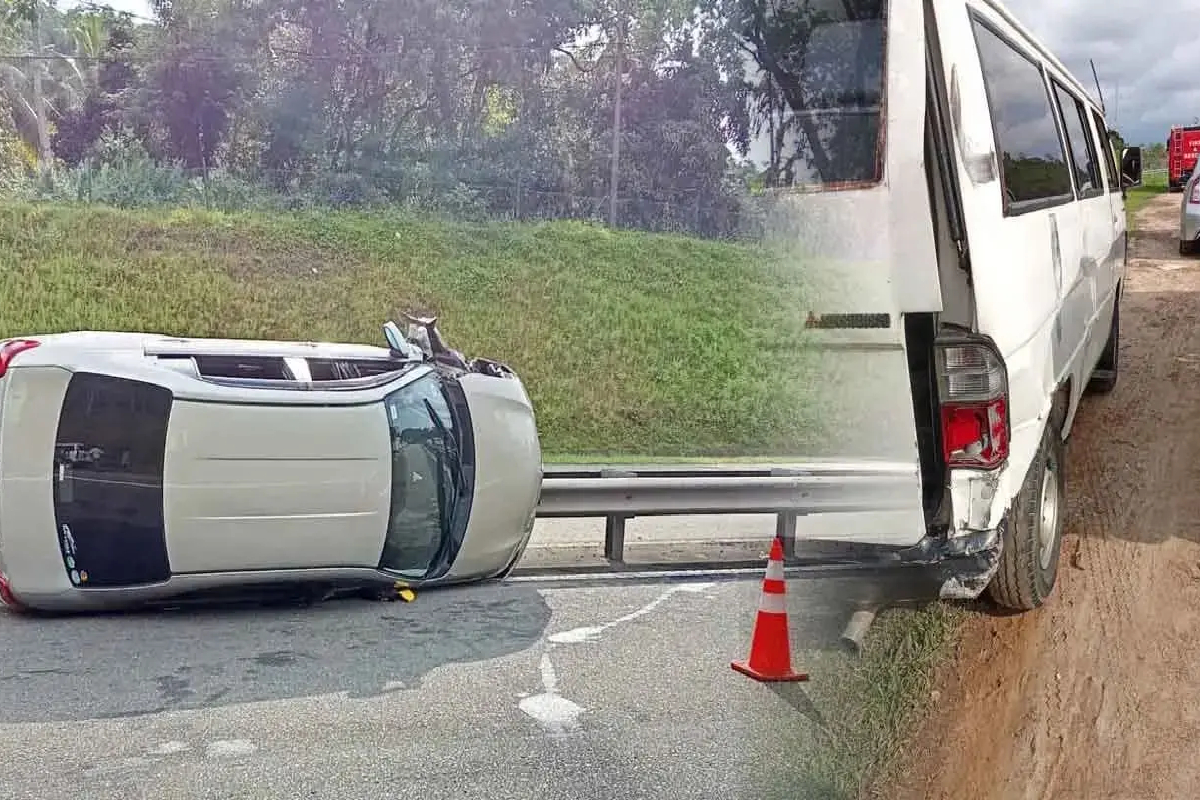 தெற்கு அதிவேக நெடுஞ்சாலையில் கோர விபத்து | Horrific Accident On The Southern Expressway தெற்கு அதிவேக நெடுஞ்சாலையில் கோர விபத்து | Horrific Accident On The Southern Expressway