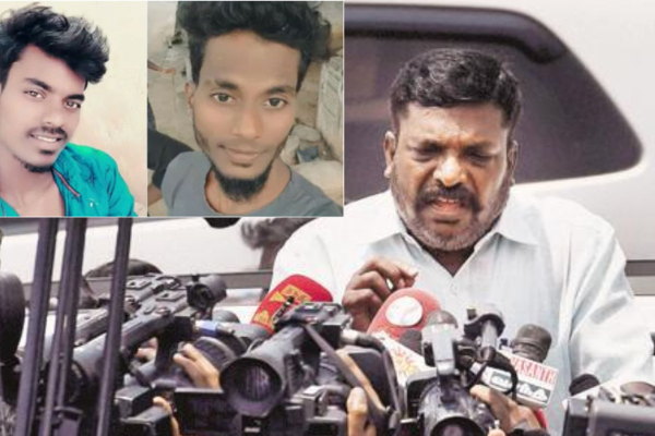 அரக்கோணம் அருகே இருவர் படுகொலை சம்பவம்- குற்றவாளிகளை கைது செய்ய கோரி வி.சி.கவினர் ஆர்ப்பாட்டம் | Two Murdered Arakkonam Governor Demanding Arrest