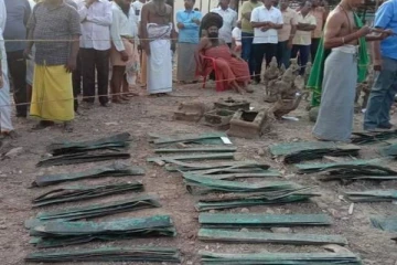 1000 ஆண்டுகளுக்கு முந்தைய செப்பேடுகள், ஐம்பொன் சிலைகள் கண்டெடுப்பு!