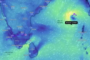 එළැඹෙන 27 වනදා උදෑසන වන විට ඉතා දරුණු තත්ත්වයක් - බෙංගාල බොක්කේ ප්‍රබල සුළි කුණාටු තත්ත්වයක්