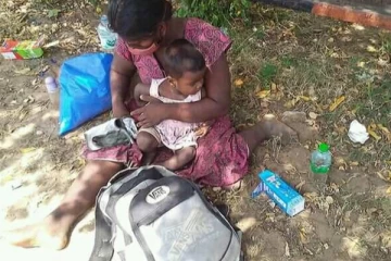 தமிழர் பகுதியில் இளம் தாயின் பரிதாப நிலை!