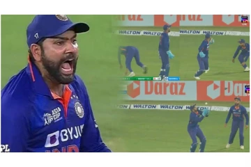 கேட்ச்சை தவறவிட்ட ராகுல்... - மைதானத்தில் பயங்கர கோபத்தை வெளிப்படுத்திய ரோகித்...! - வைரலாகும் வீடியோ