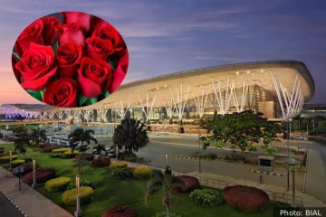 காதலர் தினத்திற்கு 6 கோடி ரோஜா மலர்கள்: பெங்களூரு விமான நிலையம் படைத்துள்ள சாதனை