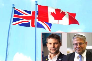 இஸ்ரேலிய அமைச்சர்கள் மீது பிரித்தானியா, கனடா தடை