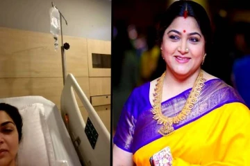 நடிகை குஷ்பு மருத்துவமனையில் அனுமதி! அவரே வெளியிட்ட புகைப்படம்